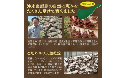 【普通郵便】【定形外郵便】 乾燥きくらげスライス50g/沖永良部島特産　W009-077u