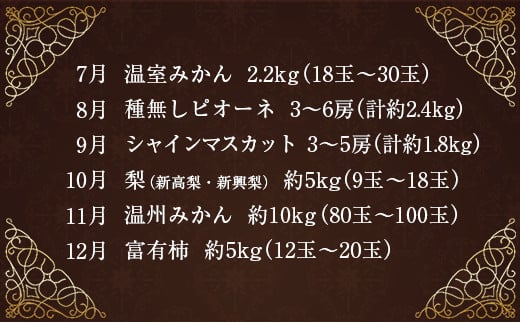 旬のロイヤルフルーツ定期便 12ヵ月コース【G28-24】