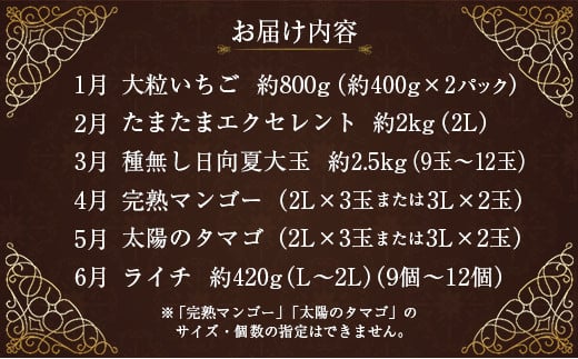 旬のロイヤルフルーツ定期便 12ヵ月コース【G28-24】