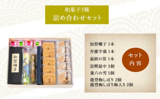 【昭和23年創業老舗菓子店】和菓子7種詰め合わせセット