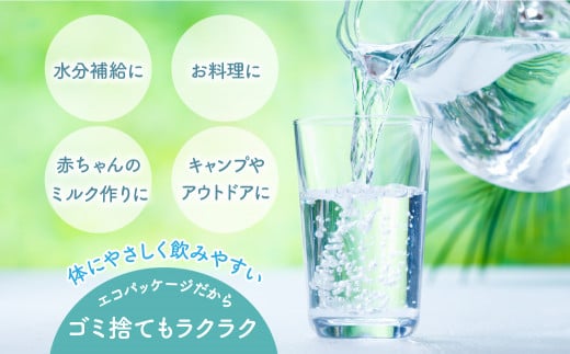 【定期便】【山梨　道志村の天然水】doshiwater (2L×6袋×2箱)　初回のみ専用ウォーターケース付【5回定期】 ふるさと納税 水 天然水 ミネラルウォーター 自然水 ペットボトル 定期便 山梨県 道志村 送料無料 DSF004