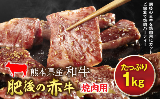 FKP9-597 肥後の赤牛 焼肉用 1kg