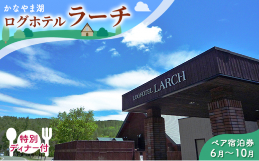 特別ディナー付ペア宿泊券（ツインルーム）夏季　※6～10月 北海道 南富良野町 かなやま湖 宿泊券 宿泊 泊まる ツインルーム 旅行 贈り物 ギフト