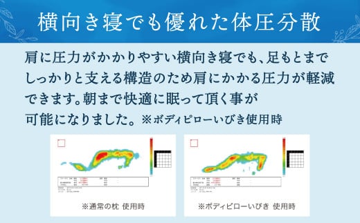 エアウィーヴ ボディピロー 約63cm×約165cm いびき 抱き枕 横向き寝