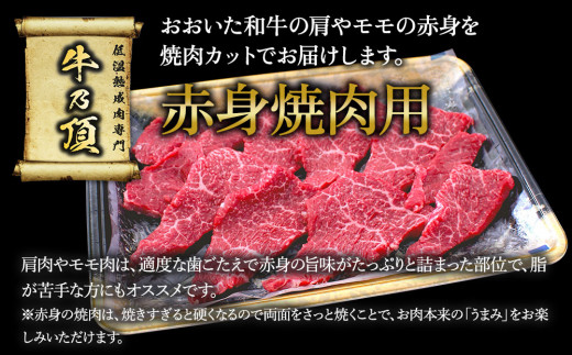 おおいた和牛 赤身焼肉セット3種(特選赤身250g  赤身300g 赤身カルビ250g)牛肉 和牛 ブランド牛 黒毛和牛カルビ 赤身肉 焼き肉 焼肉 バーベキュー 大分県産 九州産 津久見市 熨斗対応