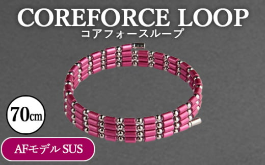 No.112-03 コアフォースループ　AFモデル　SUS　70cm ／ COREFORCE アクセサリー コアフォースパウダー 特殊技術 健やか 埼玉県 