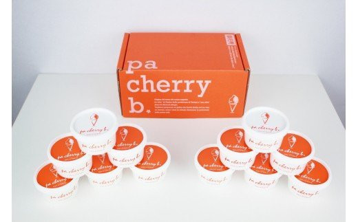 【PB02】pa cherry b．オリジナルジェラート4種12個セット