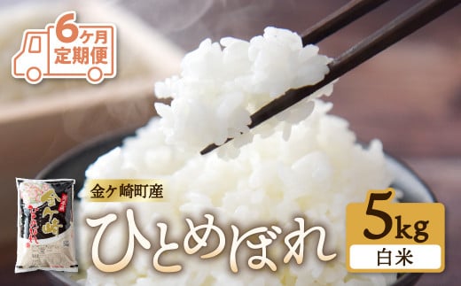 【 ひとめぼれ 6ヶ月 定期便 】 毎月 5kg お届け 精米 金ケ崎町産 お米 自宅 炊飯 お弁当 袋 岩手県 金ケ崎町 いわて 米 コメ こめ 白米 ブランド米 ごはん ご飯 白飯 飯 おにぎり 岩手 金ケ崎