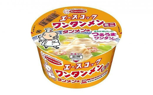 ミニ ワンタンメン タンメン味 39g×12個入[ エースコック ラーメン インスタント カップ麺 即席めん 時短 防災 備蓄 保存食 非常食 箱 ケース ]