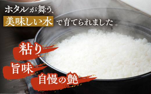 【全2回定期便】対馬産 なつほのか 5kg×2「ほたる舞う三根川の米」《対馬市》【永留しいたけ農園】 米 お米 白米 新米 お弁当 [WAJ024]