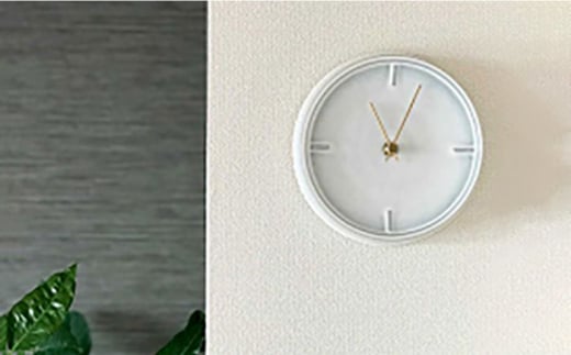 【美濃焼】【 ペールグレー 】陶磁器製 掛け時計 GLAZED CLOCK 【杉浦製陶】≪多治見市≫ インテリア 雑貨 おしゃれ [TAO008]