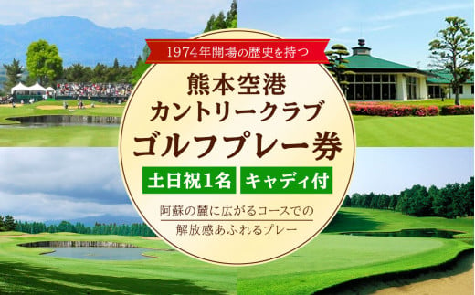 土日祝 1名様 ゴルフ プレー券 （キャディ付） コース