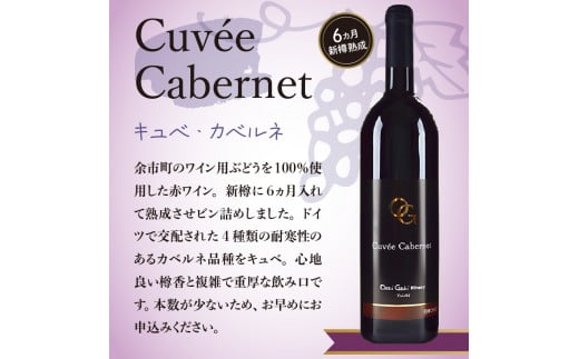 【OcciGabi Winery】キュベ・カベルネ　【余市のワイン】 ワイン 赤ワイン 人気ワイン キュベカベルネワイン 余市のワイン 北海道のワイン 日本のワイン 国産ワイン お酒