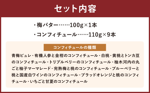 目で楽しむ！ コンフィチュール 10本 セット