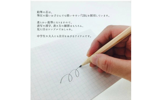 小田原・箱根の間伐材 ヒノキの鉛筆12本_109054★書写　書き方　2B　新1年生【鉛筆 えんぴつ 卒園記念 卒園記念品 卒園 卒業 入学祝い 準備 記念品 ギフト プレゼント 保育園 幼稚園 小学生 無地 シンプル 神奈川県 小田原市 】