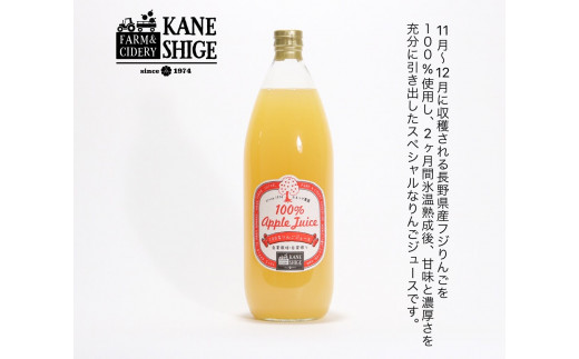 100％ストレートりんごジュース　1L×6本セット