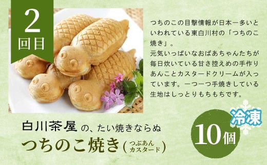 東白川村 スイーツ定期便 全3回 お菓子 スイーツ 東白茶寮 プリン 煎茶プリン ほうじ茶プリン ロイヤルミルクティー カスタードプリン つちのこ焼き たい焼き アイス 抹茶アイス 贈り物 美濃白川茶 煎茶 ほうじ茶 お茶 日本茶 緑茶 和スイーツ 贅沢 食べ比べ 20000円