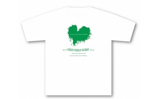 屋久島ウィルソン株ハートTシャツ (白地／Lサイズ：男女兼用)