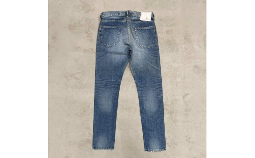 CK77【岡山デニム】USED加工ジーンズ［L-INDIGO・スリムテーパード］／34インチ