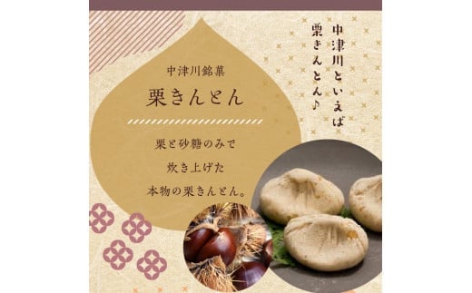 ＜老舗 くり屋南陽軒＞ 「栗きんとん」 7個入と栗きんとん入り干し柿 「栗柿」 8個入セット 1箱 F4N-1582