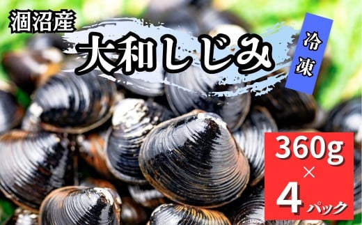 涸沼産 大和しじみ（ 砂抜き済み ）360g×4パック ［ 冷凍 】ヤマトしじみ ヤマトシジミ 国産しじみ 国産シジミ 蜆 大粒  