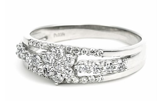 プラチナダイヤリング PT950 ハード プラチナ ダイヤ 0.18CT リング R3715DI-P2 188