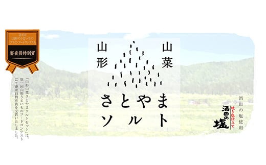 山形山菜さとやまソルト 6本 セット ( 6種類 各1本 約20g ) 山菜 塩 山形県産 山菜 使用 福祉施設 就労支援