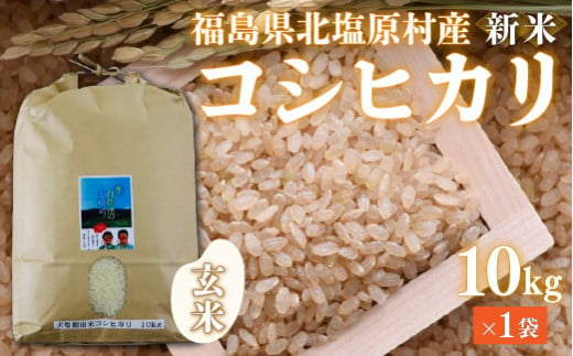 【玄米】【令和6年産】【新米】会津・北塩原村産「コシヒカリ」10kg（大塩棚田米・標高500ｍ里山栽培） 【 ふるさと納税 人気 おすすめ ランキング コシヒカリ 米 10kg 白米 お米 国産 コメ こめ おコメ おこめ ブレンド米 ブレンド ご飯 白飯 ごはん 玄米 ゴハン おにぎり 福島県産 棚田米 福島県 北塩原村 送料無料 】 KBK012