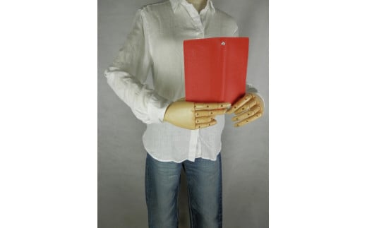 H-184　本革スマホカバー（手帳型Ｍサイズ）　レッド