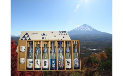 山梨の「山の酒」純米酒飲み比べ7本セット NSD002