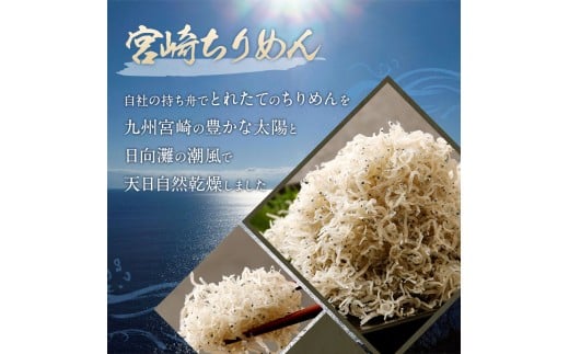 宮崎ちりめん3袋 計165g (55g×3袋)【A206】