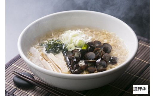 十三湖のしじみ満喫セット（しじみとしじみラーメン）