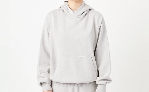 A3: A SWEATER IS FOR EVERYDAY. Hoodie GRAY グレー カシミヤセーター 服 洋服 ユニセックス メンズ レディース ブランド 数量限定 山形県 山辺町 サイズ3 yt-sehdh3