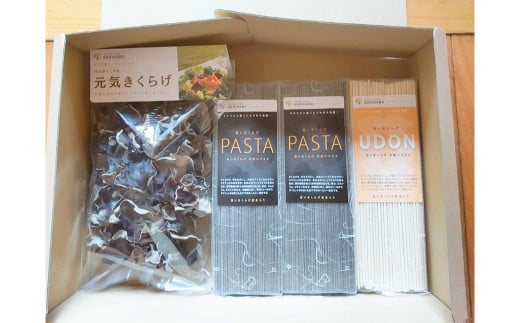 乾燥きくらげ(元気 きくらげ) 1袋(50g) きくらげPASTA･UDON 各180g×3袋 セット 国産