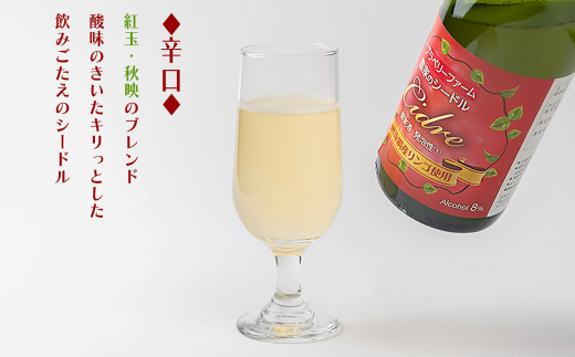 シードル ブラベリーファーム 甘口・辛口飲み比べセット 750ｍL×2本（甘口シードル750ml×1本 辛口シードル750ml×1本） ※沖縄および離島への配送不可 長野県飯綱町 [1761]