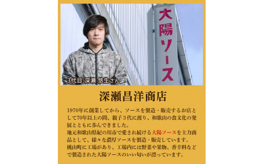 昔懐かし大陽とんかつソース1000ml×6本セット 深瀬昌洋商店 《90日以内に出荷予定(土日祝除く)》 和歌山県 紀の川市