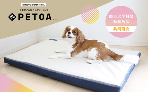 【ペット用品 犬】犬用床ずれ防止エアマット PETOA-ペトア- (大型犬用) ベージュ 活動的なワンちゃん向け [№5787-0805]