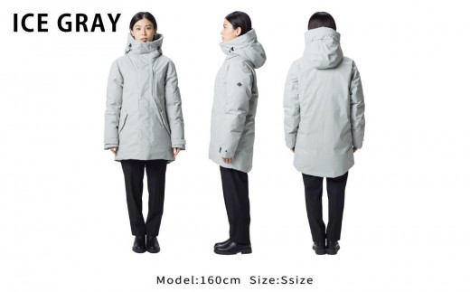 ＜UNISEX＞北海道ダウン：RETAR NUY/レタールヌイ［NITAY］DOWN COAT ［ICE GRAY/Lサイズ］