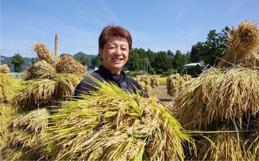 【令和6年産】⽶・⾷味分析鑑定コンクール⾦賞受賞⽣産者が作る 金のいぶき 10kg 有機JAS 玄米 F21B-141