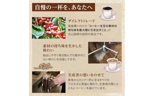 丸山珈琲 コーヒー 定期便 4回 四季を感じるスペシャルティコーヒー セット 珈琲 粉 ドリップ [№5915-0964]