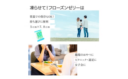 60粒入り！下仁田のフローズンゼリー2種 夏のさわやかセット（2種×5袋6粒入り） F21K-383