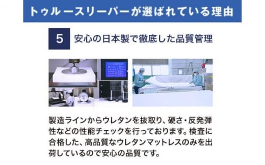 【2024年12月まで 限定 特別価格 】 トゥルースリーパー プレミアム セミダブル [ 寝具 マット 低反発 体圧分散 睡眠 肩 腰 ]