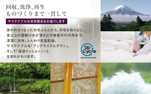 【富士新幸謹製】「サステナブルな羽毛布団」シングル 本掛けふとん［ペタル］ アップサイクルダウン　羽毛布団　羽毛ふとん　来客用　ふとん　寝具　軽量　ケース入り