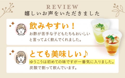 【12/22入金まで 年内配送 】酢 玄米酢 酢らり 大瓶2本セット（ゆうこう）＜川添酢造＞ [CDN059] 長崎 西海 酢 飲む酢 ビネガー 果実酢 ポン酢 調味料 酢 贈答 ギフト セット