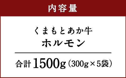 くまもとあか牛 ホルモン 300g×3袋 計900g 冷凍 焼肉 もつ鍋