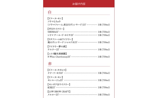 【余市町感謝祭2024】lot08 余市町ワイン12本と特産品のセット