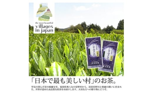 ＜毎月定期便＞奥八女星野村 深蒸し高級煎茶(深蒸し茶)100g×2袋 全6回【4008834】