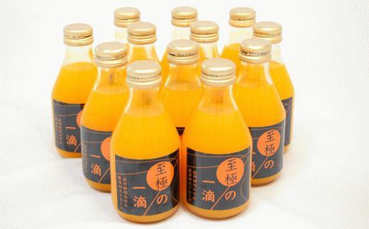 【無添加】田村みかんの新鮮100％ジュース「至極の一滴」180ml×12本入り★2024年1月下旬頃より順次発送【TM20】