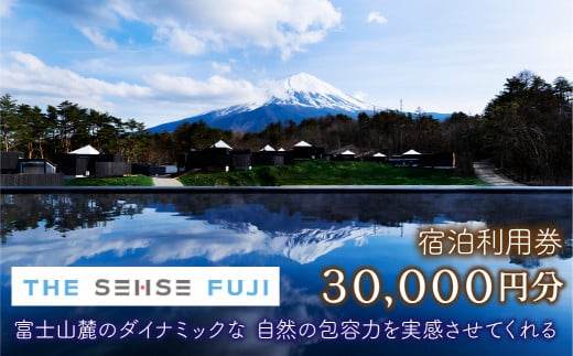 THE SENSE FUJI　宿泊利用券(30,000円分)
ふるさと納税 人気 おすすめ ランキング 温泉 富士山 宿泊券 旅行 癒し 旅 チケット 山梨県 鳴沢村 送料無料 NSL020