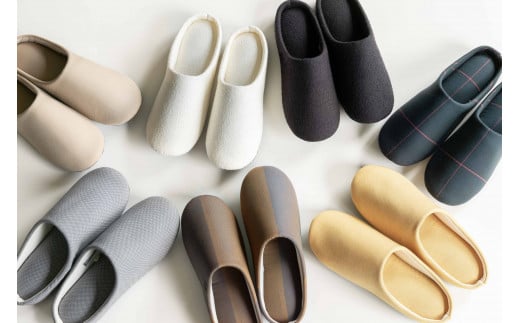 14-15 播州織スリッパ「Slippers」 Waterproof Cotton Gabardine（ベージュ）・Lサイズ